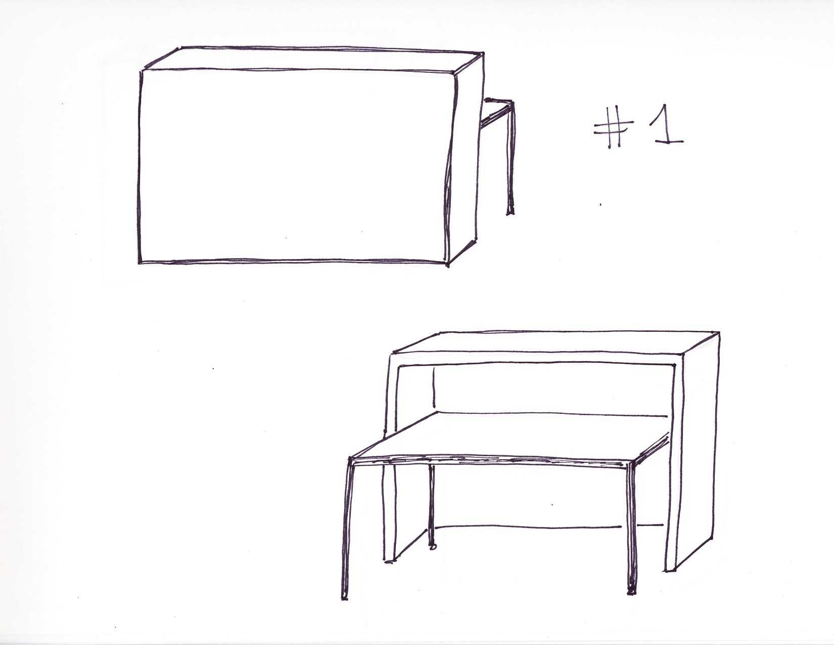 Modern reception desk concept #1- Creating Interiors