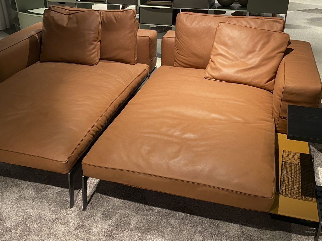 Leather double chairs