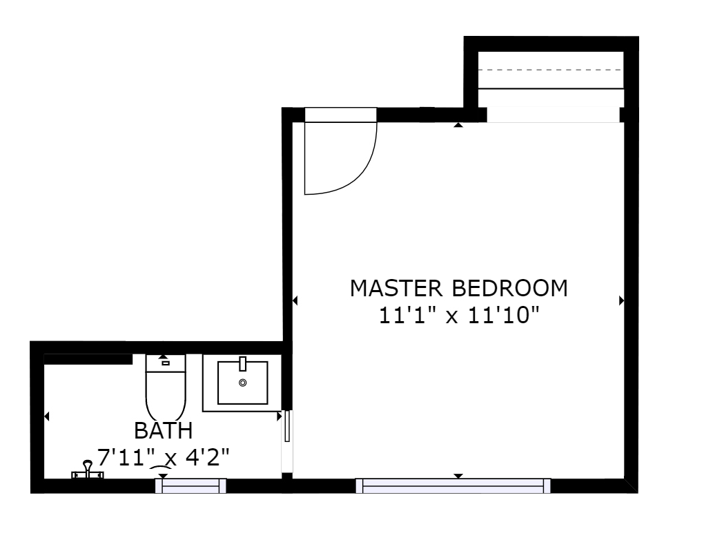 Main bedroom floor plan