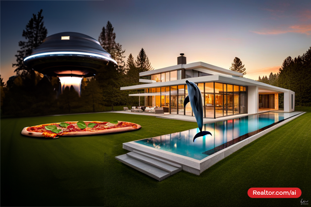 Imaginary home with Photoshop AI